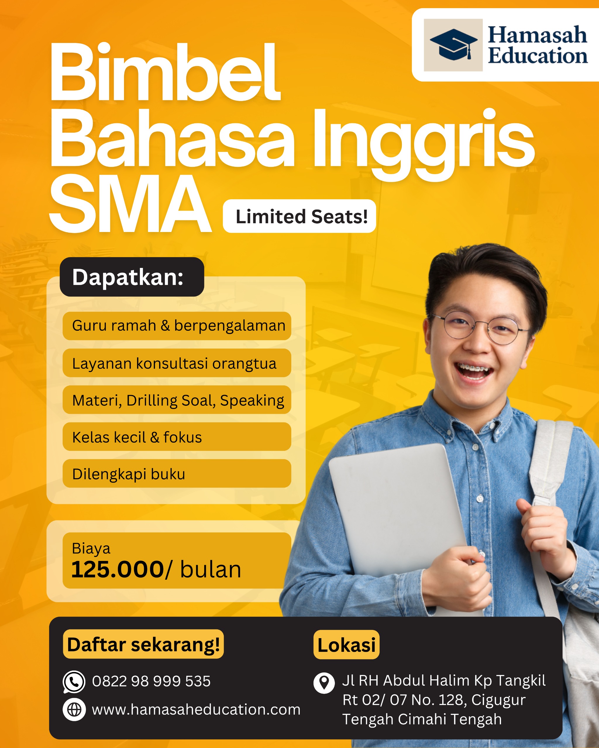 Informasi Pendaftaran Bimbingan Belajar Bahasa Inggris SMA di Cimahi
